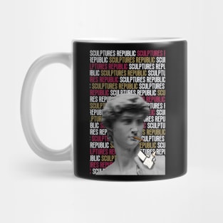 David sculpture pop-art design Mug